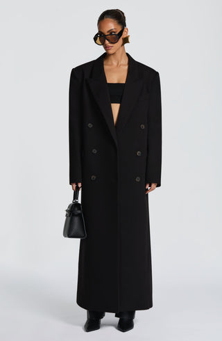 Michelle Coat - Black - glavon