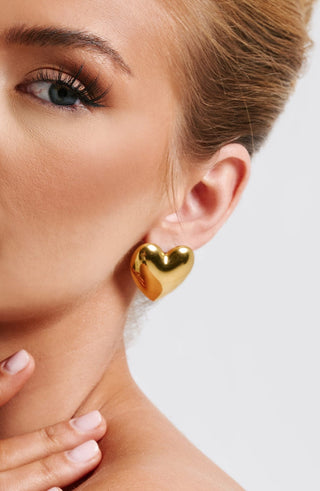 Milan Heart Earrings - Gold - glavon