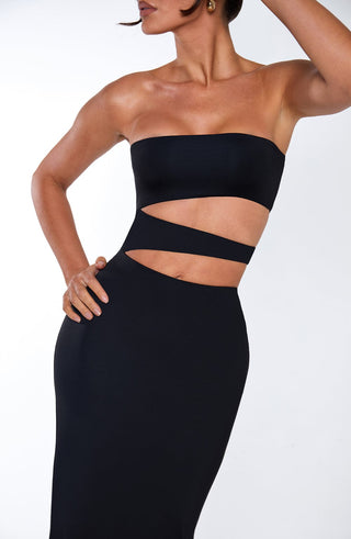 Milia Maxi Dress - Black - glavon