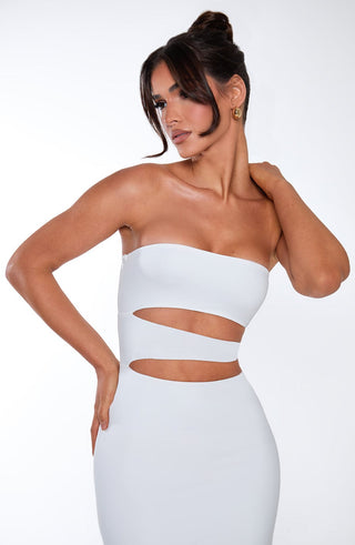 Milia Maxi Dress - White - glavon