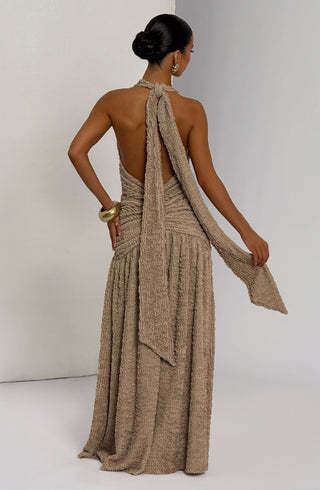 Minerva Maxi Dress - Beige - glavon