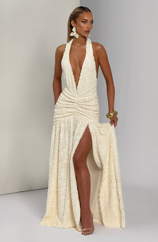 Minerva Maxi Dress - Ivory - glavon