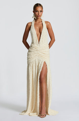 Minerva Maxi Dress - Ivory - glavon
