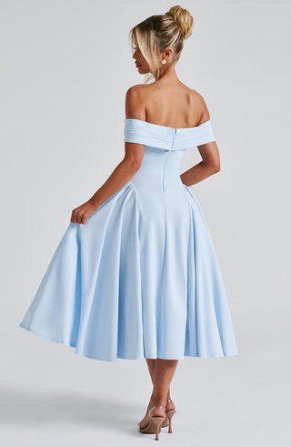 Miranda Midi Dress - Blue - glavon