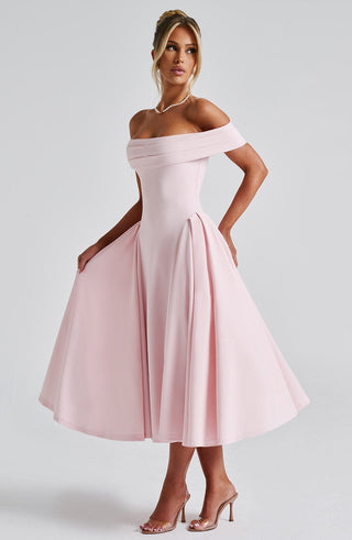 Miranda Midi Dress - Blush - glavon