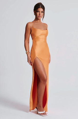 Misha Maxi Dress - Tangerine - glavon