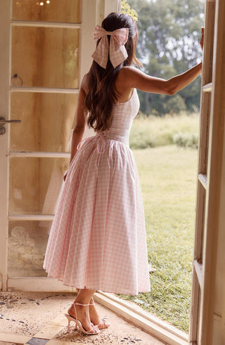 Mitzi Bow - Blush Gingham - glavon