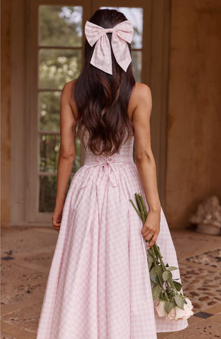 Mitzi Bow - Blush Gingham - glavon