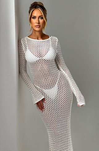 Moana Maxi Dress - White - glavon