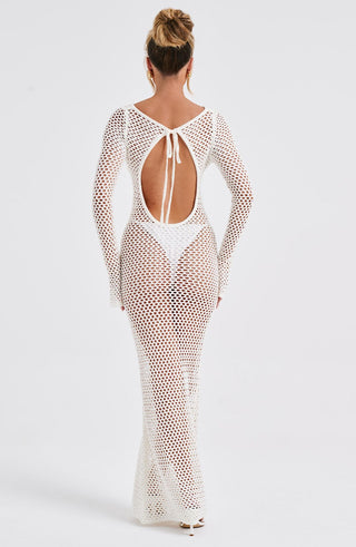 Moana Maxi Dress - White - glavon