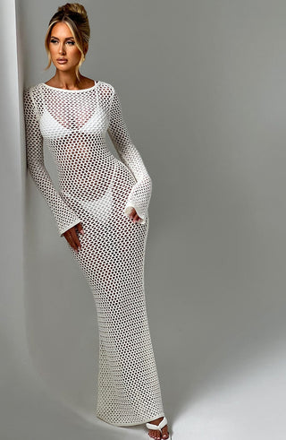 Moana Maxi Dress - White - glavon