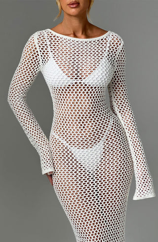 Moana Maxi Dress - White - glavon