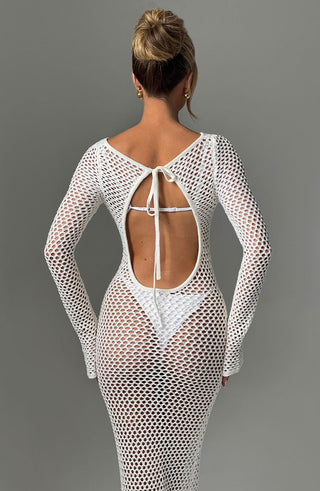 Moana Maxi Dress - White - glavon