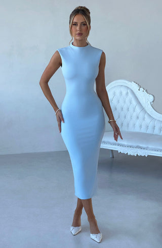 Moira Midi Dress - Blue - glavon