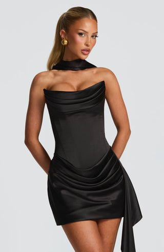 Mona Mini Dress - Black - glavon