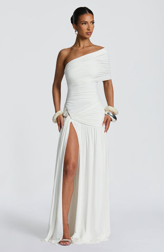 Monica Maxi Dress - White - glavon