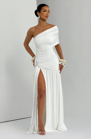 Monica Maxi Dress - White - glavon