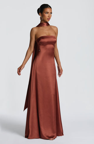 Morven Maxi Dress - Rust - glavon