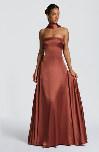 Morven Maxi Dress - Rust - glavon