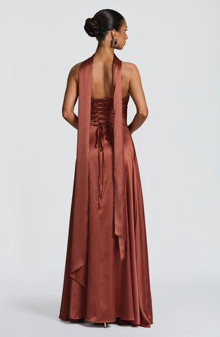 Morven Maxi Dress - Rust - glavon