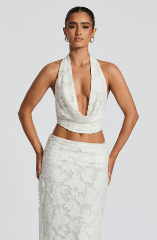 Myra Top - Ivory - glavon