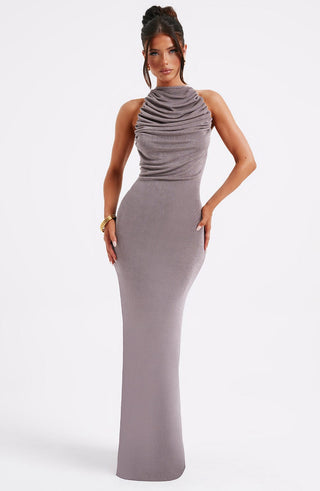 Nala Maxi Dress - Charcoal - glavon