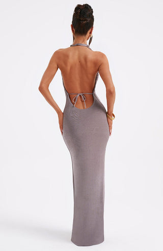 Nala Maxi Dress - Charcoal - glavon