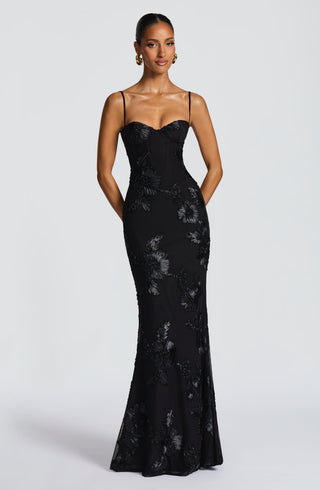 Nefertiti Maxi Dress - Black - glavon