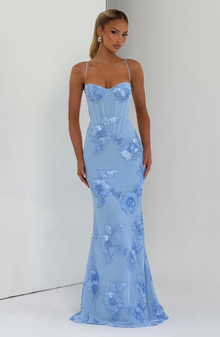 Nefertiti Maxi Dress - Glacier Blue - glavon