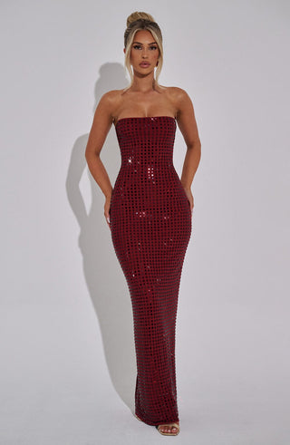 Neriah Maxi Dress - Wine - glavon
