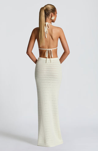 Nerida Maxi Skirt - Ivory - glavon