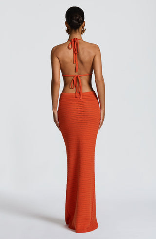 Nerida Maxi Skirt - Orange - glavon