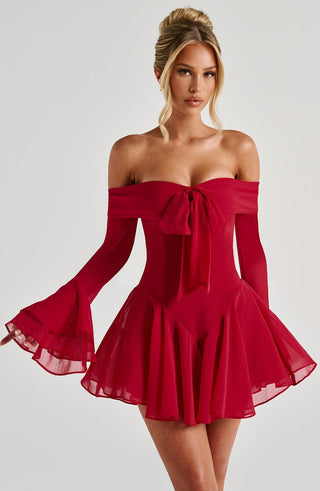 Nerissa Playsuit - Red - glavon