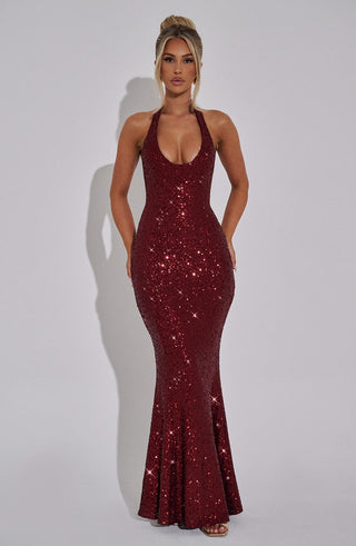 Odette Maxi Dress - Wine - glavon