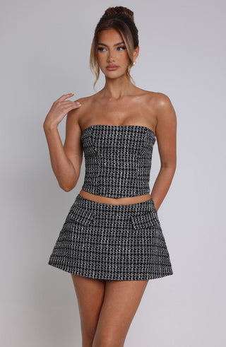 Olina Top - Black/White - glavon