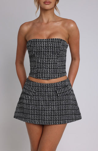 Olina Top - Black/White - glavon
