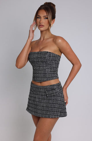 Olina Top - Black/White - glavon