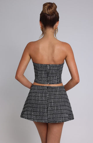 Olina Top - Black/White - glavon