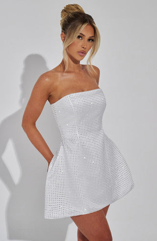 Paloma Mini Dress - Ivory - glavon