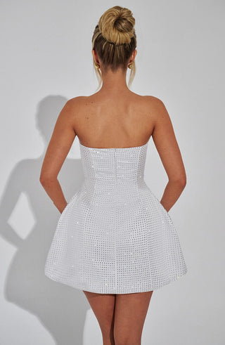 Paloma Mini Dress - Ivory - glavon