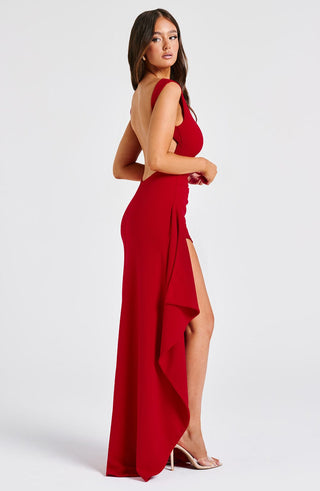 Pandora Maxi Dress - Red - glavon