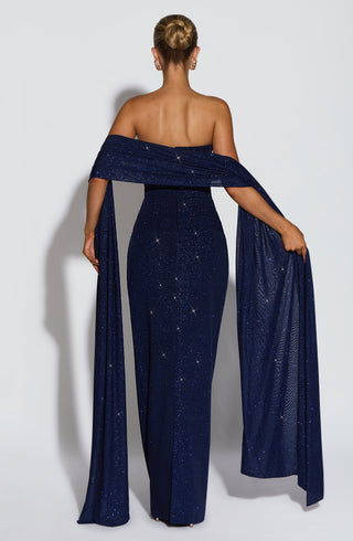 Pandra Maxi Dress - Navy Sparkle - glavon