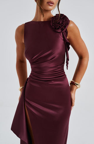 Peggy Maxi Dress - Cherry Lacquer - glavon