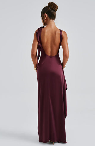 Peggy Maxi Dress - Cherry Lacquer - glavon