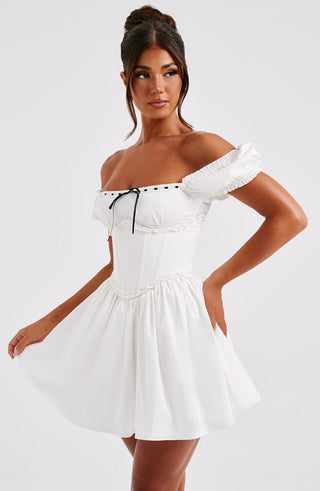 Penelope Mini Dress - Black/White - glavon