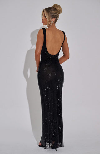 Petra Maxi Dress - Black - glavon