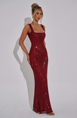 Petra Maxi Dress - Wine - glavon