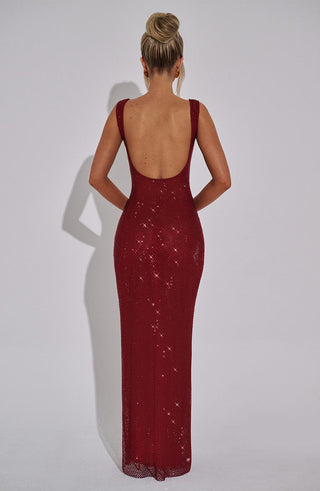 Petra Maxi Dress - Wine - glavon