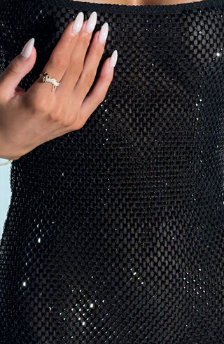 Petra Mini Dress - Black - glavon