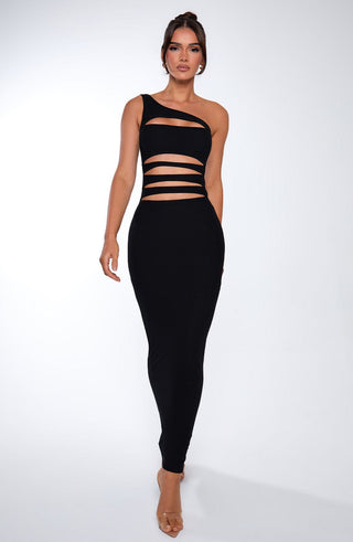 Phoenix Maxi Dress - Black - glavon
